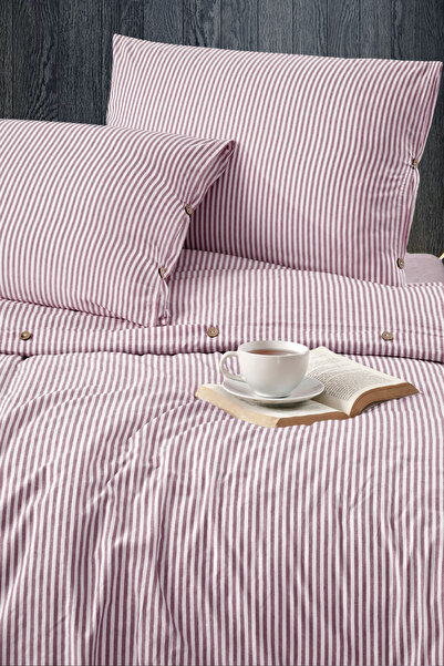 Schlange 200 X 220 cm Yarn Dyed Cotton Buttoned Double Duvet Cover Set