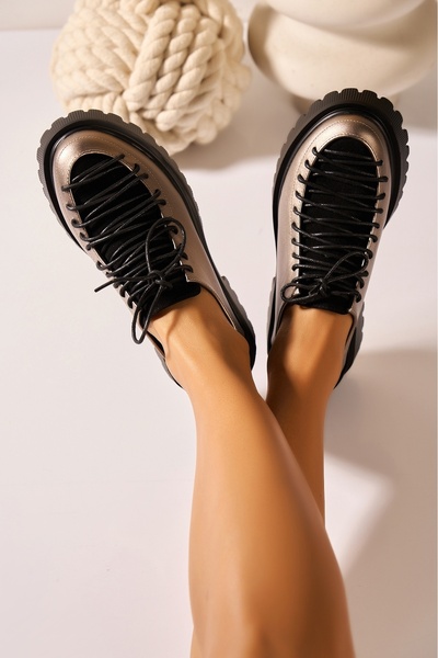 Joana Trisha Women's Grey Platform Shoes Size 40