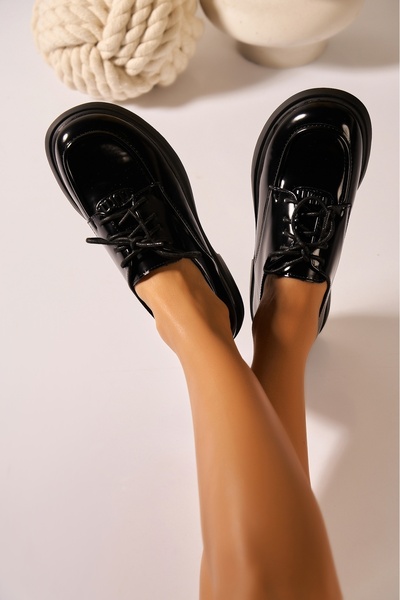 Joana Pantofi de damă Maizey negri, lăcuiti, mărimea 39