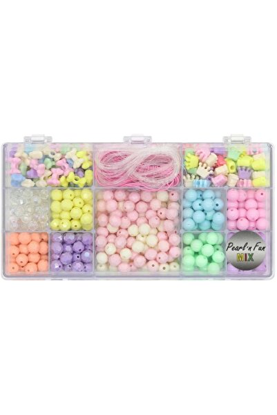 PEARL 'n Fun Pastel perlemix m/elastik asortat (714206)
