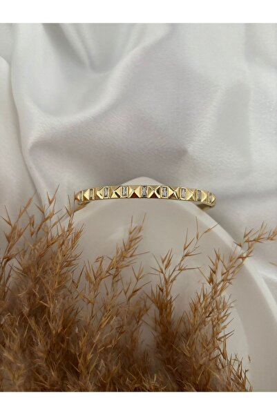 XUPING JEWELRY 14K Vip Zirkon Taşlı Çelik Kelepçe Bileklik