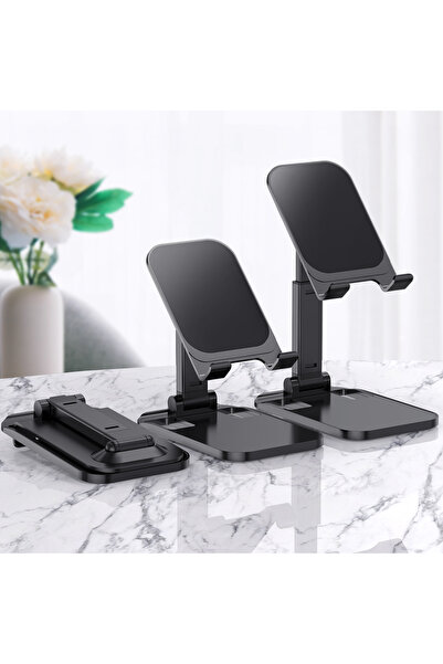 G Glixicom Aluminum Phone Holder for Table or Desk, Foldable and with Multipl...