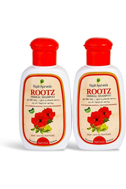 rajah ayurveda Rootz Herbal Shampoo (100ml)- Pack of 2