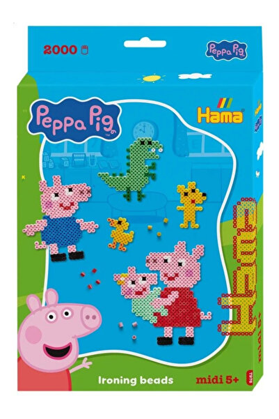 Hama Cutie suspendată Midi Peppa Pig + Little Sister (387976)