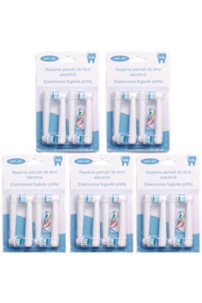 Pebadent Set 20 rezerve periuta de dinti electrica compatibile cu Oral-B