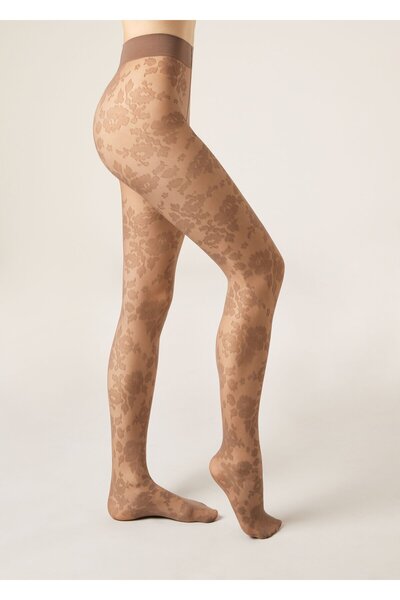 Calzedonia جوارب طويلة رفيعة بنقشة الزهور