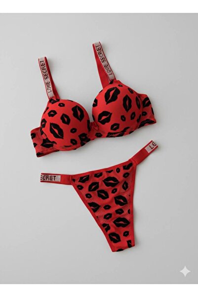 nixci intimates Dolgulu Destekli Balenli Sütyen String Külot Takımı Askısı Taşlı