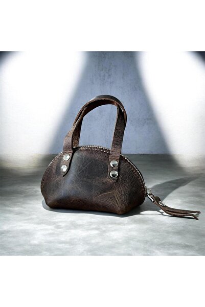 ÖzkanAccessory Aurora Hakiki Deri Mini Çanta Charm – El Yapımı Küçük Çanta & ...