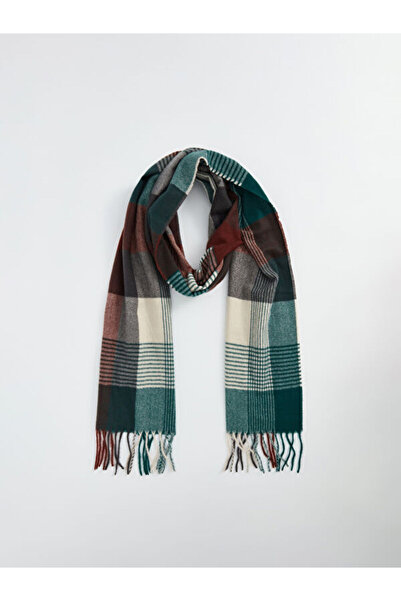 LC Waikiki I Tassel Detailed Checkered Embroidered Men's Scarf from Freezen S...