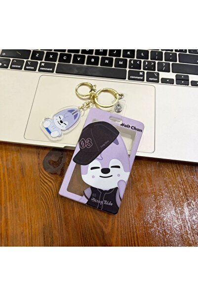 Kpop Dünyasi STRAY KIDS Bangchan «Wolf Chan» Жорсткий чохол для карток/брелок
