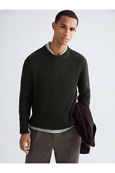 LC Waikiki Selections I Zero Roba Collar Wool Blend Men's Knitwear Sweater fr...