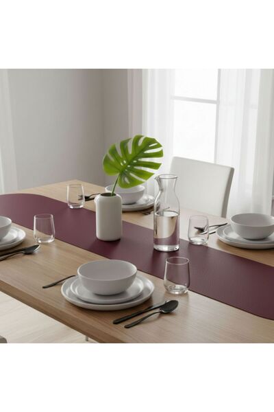 Grand Fine Art Set de 4+1 piese din piele pentru serviciu american + set de ș...