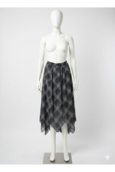 sarıdağ Asymmetrical Chiffon Skirt