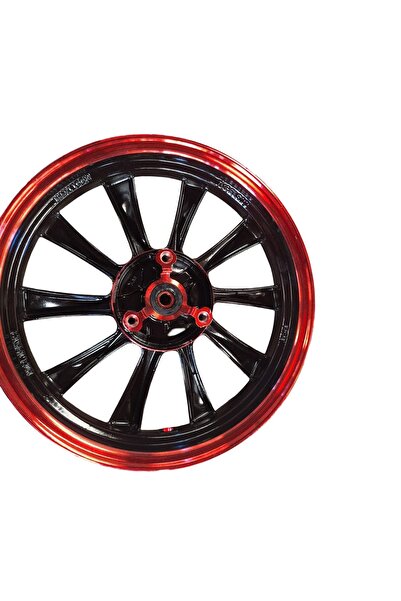 Bix EBİKE SCOOTER ÖN 12 DİSKLİ JANT KIRMIZI-SİYAH 3 VİDALI