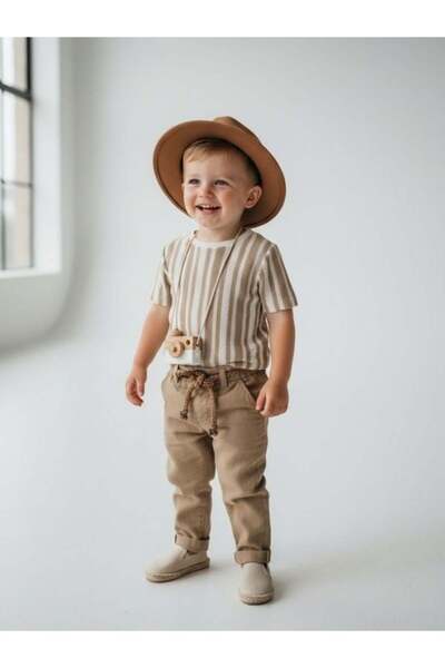 Zekids Boy's Knitted Knitwear Striped T-Shirt