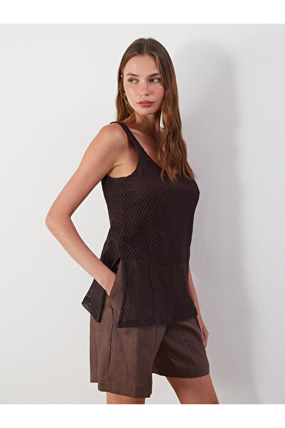LC Waikiki Nevavm U-Neck Women's Blouse with a Difference