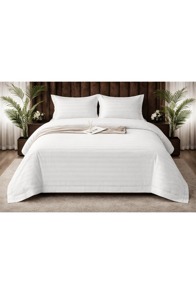 Casa Pucioasa Damask Bed Linen 4 Pieces 160x200/180x200, Elastic,