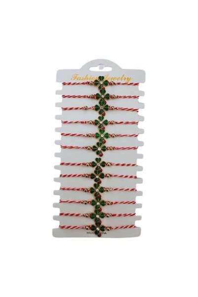 OEM Set of 12 Four-Leaf Clover Bracelets