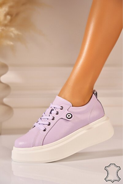 Joana Tryce Purple Genuine Leather Sneakers 41