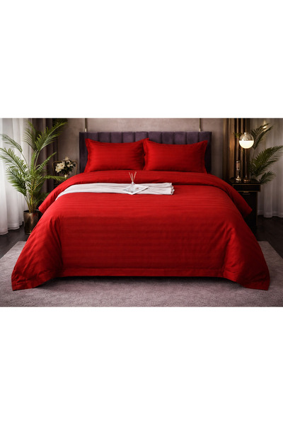 Casa Pucioasa Damask Bed Linen 4 Pieces 160x200/180x200, Elastic,