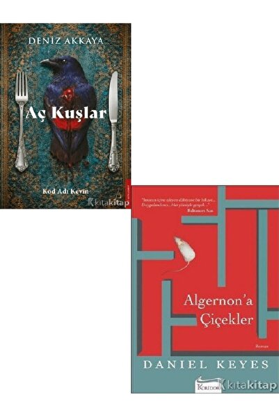 Destek Yayınları Aç Kuşlar - Algernon’a Çiçekler - Deniz Akkaya 2 KİTAP ( )