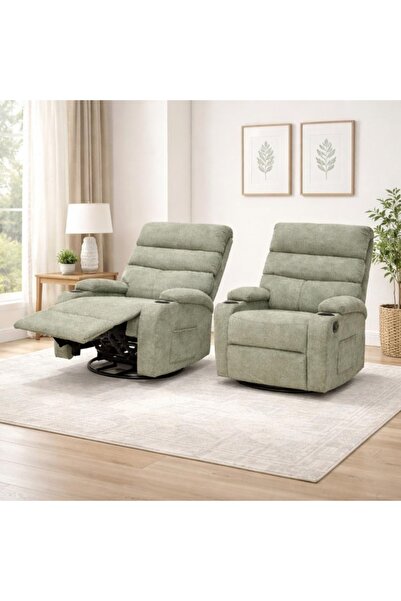 DEC10 كرسي استرخاء هزاز دوار بتصميم راقى