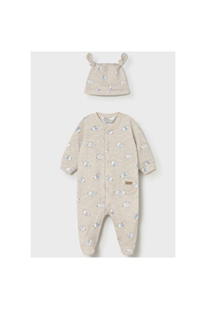 MAYORAL baby jumpsuit and hat set 1718-68