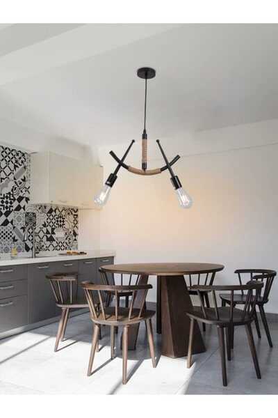 best power Industrial Rope Pendant Ceiling Light 6603 2-Light – Adjustable Ha...