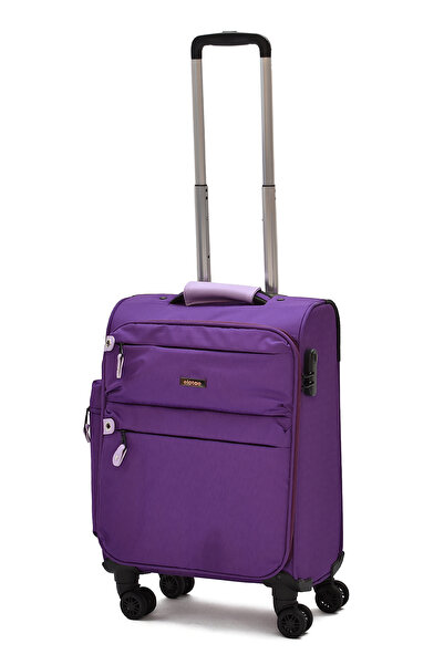 ELATAE Çok Gözlü Kabin Boy Körüklü Kumaş Valiz – Dayanıklı, 360° 8 Tekerlekli...