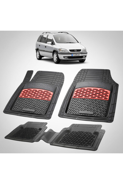 TEAMCAR Covorase Opel Zafira A Compatibile MPV 1999-2005 | Κόκκινος