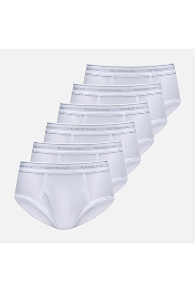 Giordano مجموعة من 6 سراويل داخلية رجالية كلاسيكية من قطن المضلع