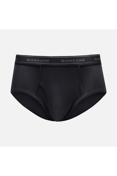 Giordano Men’s Classic Cotton Rib Briefs 6‑Pack Essentials