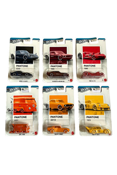 HOT WHEELS Set 2026 Pantone 1-6 Silver Series 1:64 Mașină de jucărie Porsche