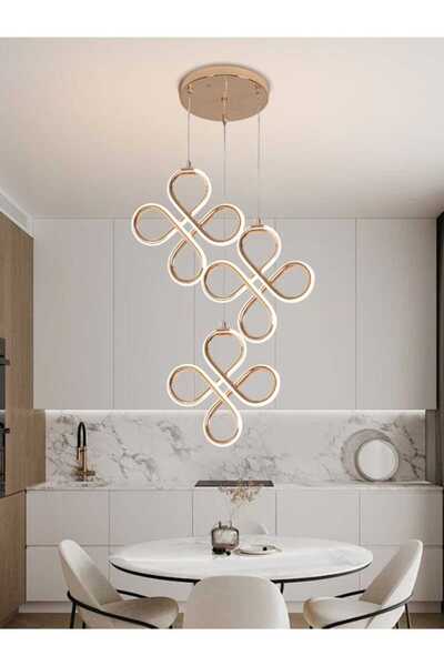 best power Triple LED Chandelier Light 6548-3 with Three Lighting Levels