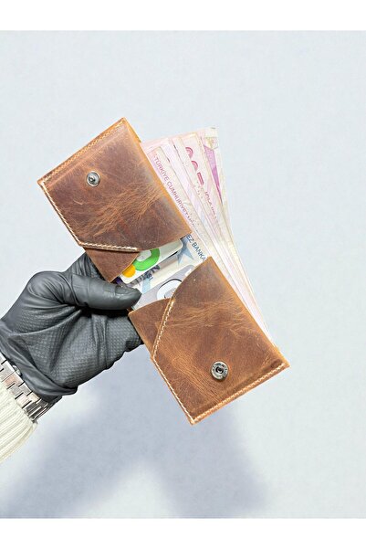 NZCLUB Hakiki Crazy Deri Şık Kaliteli Kartlık Cüzdan