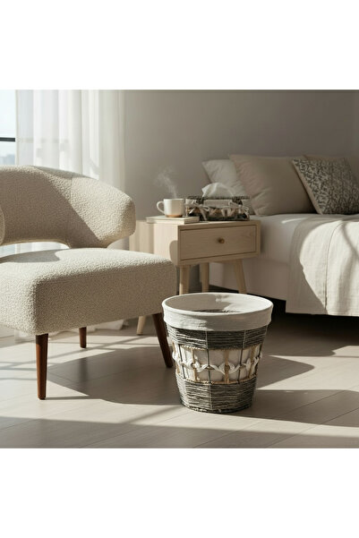 MAZPRO Wastebasket with tissue holder