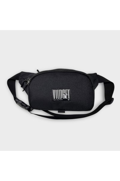 Vildget Unisex Black Waist and Chest Bag