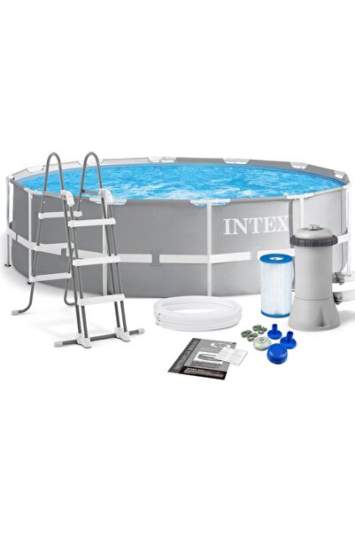 Intex 13-Piece Prism Frame Round Swimming Pool Set 366x99cm