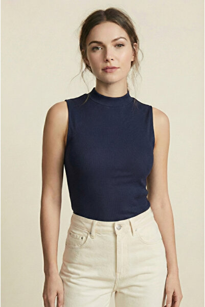 Rannamoda Balıkçı Yaka Kolsuz Body Likralı Kaş Korse Badi