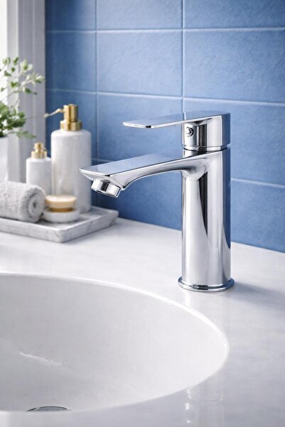 Fulcie Chrome Fixed Body Basin Mixer