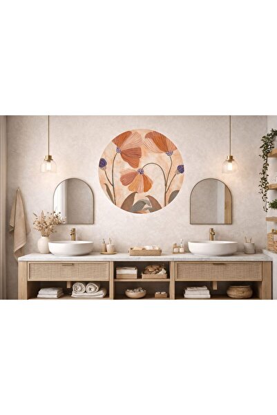 Sim Tasarım Boemski umetnički apstraktni set zidnih naljepnica