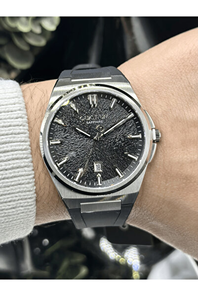 Quantum Sapphire – Aktif Fonksiyonlu Dokulu Kadranlı Silikon Kordonlu Takviml...