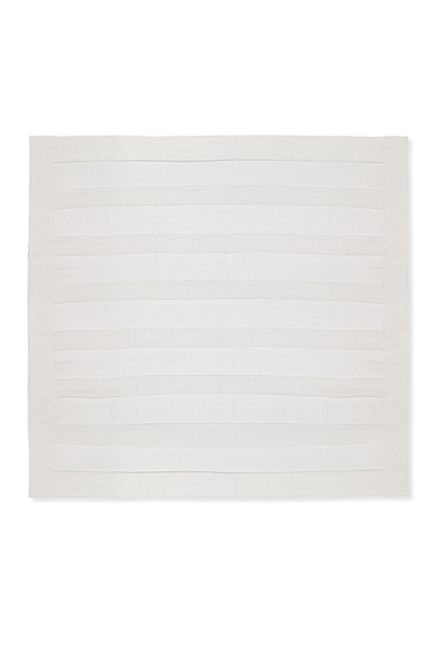 Bebetto Tri̇ko Blanket (Line Pattern) Ecru