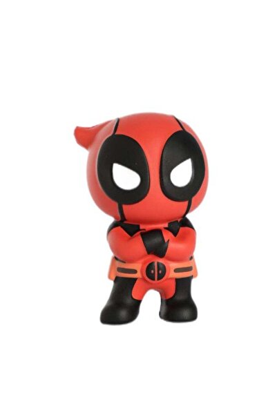 Marvel Deadpool Folded Hand Expression Mochi Squishy Doll Red and Black