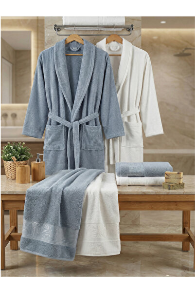 MORMENEKŞE HAVLU Elseta Selection – 6 Piece Bamboo Family Bathrobe Set |   Sp...