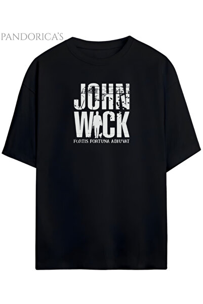 Grafftee Clothing تي شيرت Pandorica's John Wick Design للجنسين من القطن