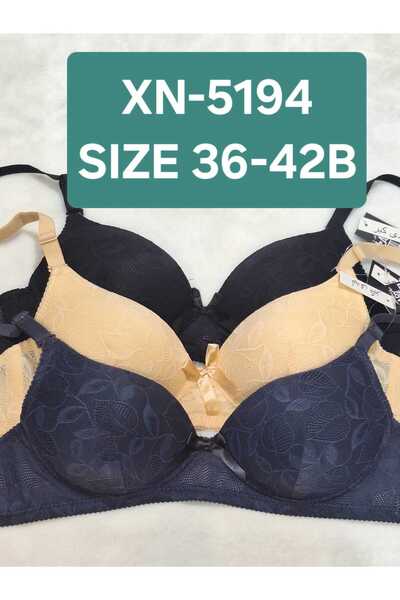 LADY CARE A comfortable 3-piece bra set from the distinguished Lady Care comp...