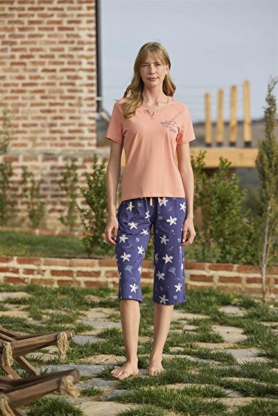 Aria's Closet Arias Closet Starfish Patterned and Printed Button-Front "Liste...