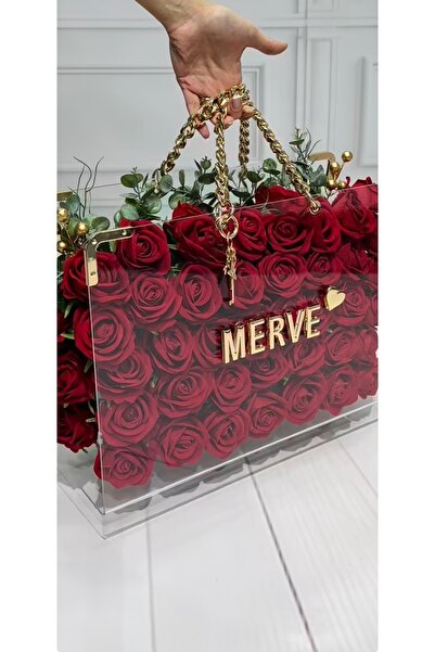 cloudhome Özel çantada gül buketi