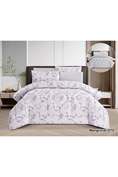 Asia Soft and cool summer floral Double bed sheet set - 6 pieces - double Duvet